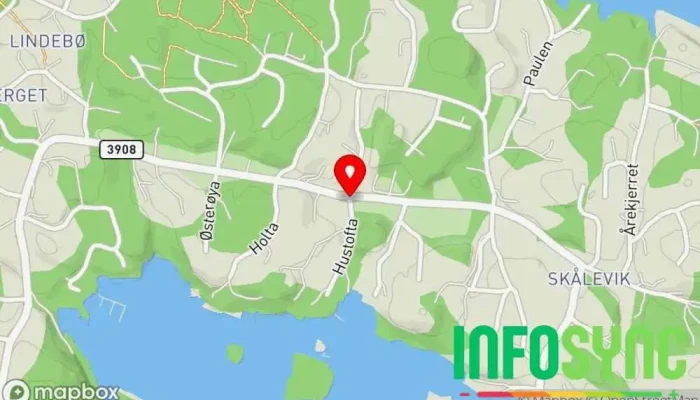 kart over Skålevik  i Skålevik