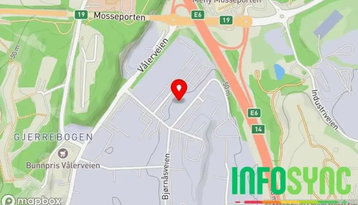 kart over Skanska Norge AS Entreprenør i Moss