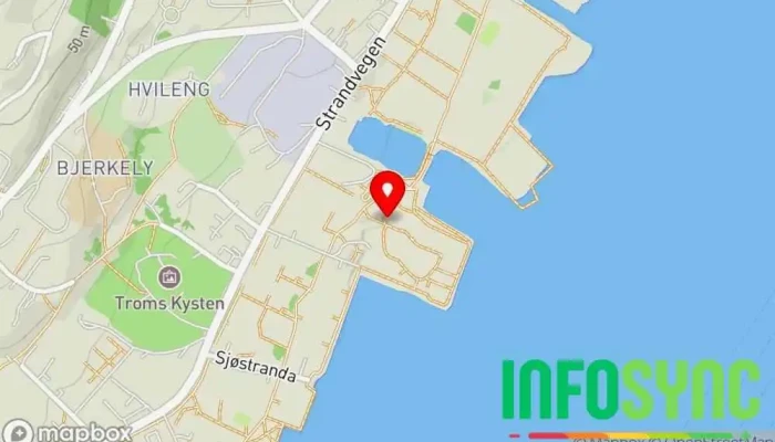 kart over Skir Bolig Seksjonssameie i Tromsø