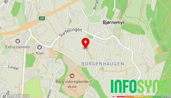 kart over Skjeberg Sanitetsforening  i Borgenhaugen