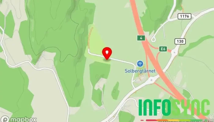 kart over Skjeberg skytterlag Skytebane i Skjeberg