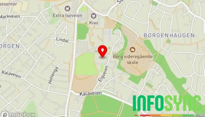 kart over Skjeberg turn Idrettsforening i Borgenhaugen