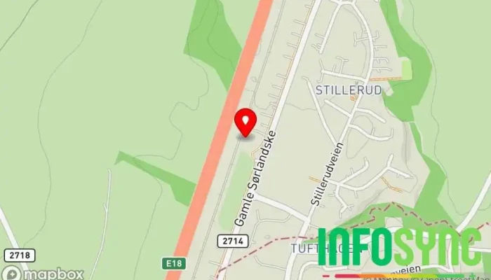 kart over Skoger  i Skoger