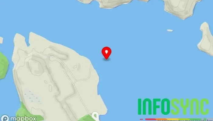 kart over Skogsvågen Strait i Skogsvåg
