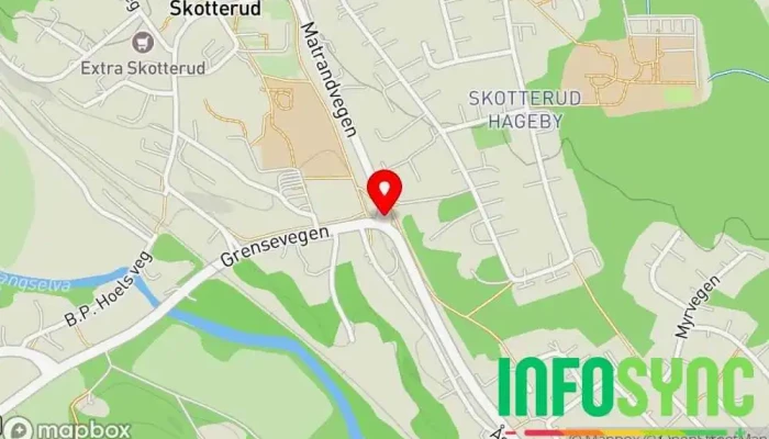 kart over Skotterud  i Skotterud