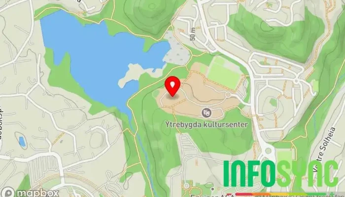 kart over Skranevatnet Skole i Sandsli