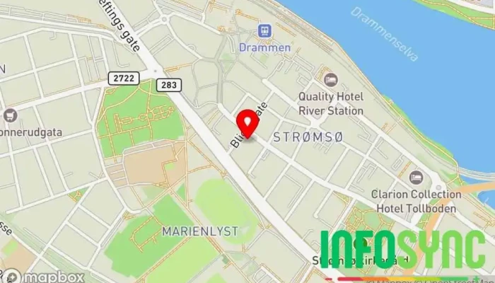 kart over skydent as Tannlegesenter i Drammen