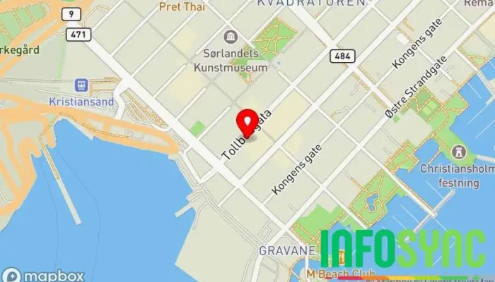 kart over SkyGrupppen AS Investeringsselskap i Kristiansand