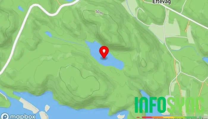 kart over Skyldviktjørna Innsjø i Kristiansand