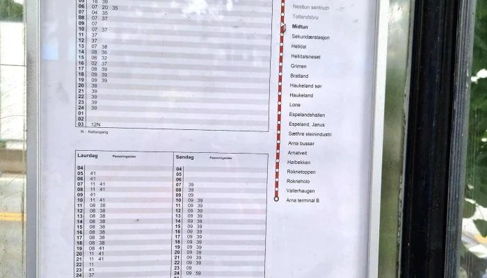 Skyss -  Timeplan - Bergen