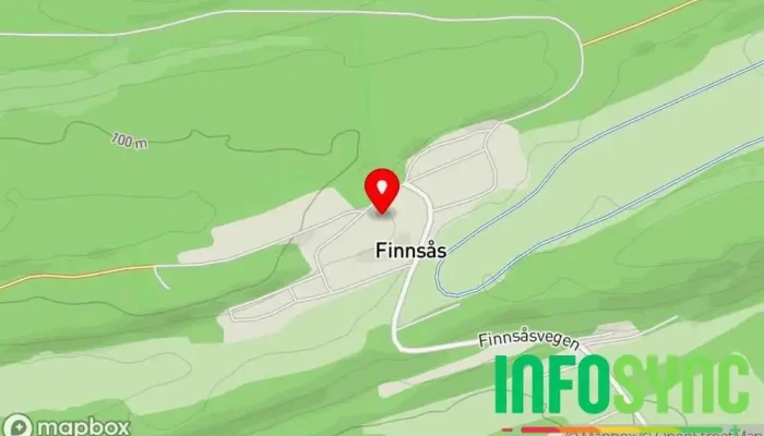 kart over Snåsa Mottak Asylmottak i Snåsa