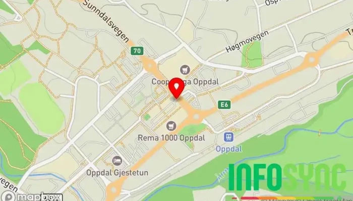 kart over Snøhetta sikkerhet AS Vektertjeneste i Oppdal