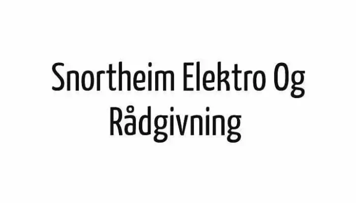 Snortheim Elektro og Rådgiving - Nannestad