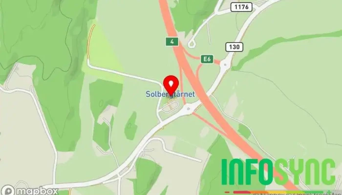 kart over Solbergtårnet rasteplass Rasteplass i Sarpsborg