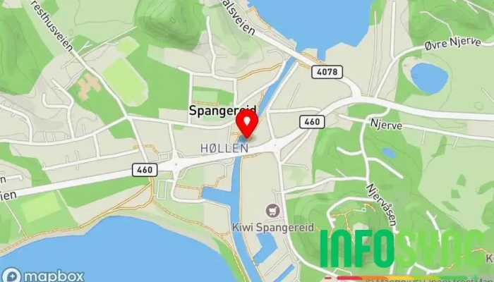 kart over Spangereidkanalen Utsiktspunkt, Turistattraksjon i Spangereid
