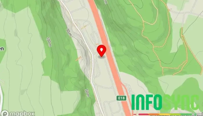 kart over Stanley Security avd Drammen Sikkerhetstjeneste i Drammen