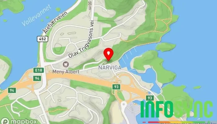 kart over Stanley Security avd Kristiansand Vektertjeneste i Kristiansand
