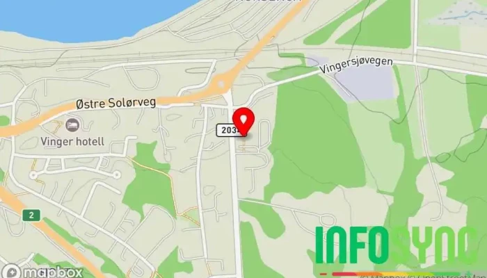 kart over Statens vegvesen, Kongsvinger trafikkstasjon Biltilsynet i Kongsvinger
