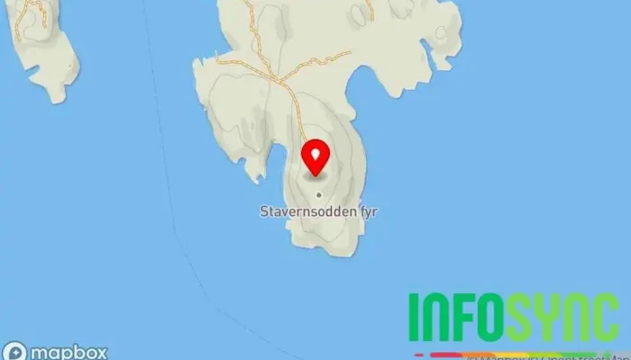 kart over Stavernsodden fyr Landemerke, Kulturminne, Turistattraksjon i Stavern