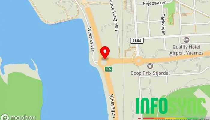 kart over Stjørdal  i Stjørdal