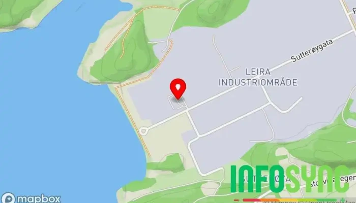 kart over Stjørdal gjenvinningsstasjon Resirkuleringsanlegg i Stjørdal