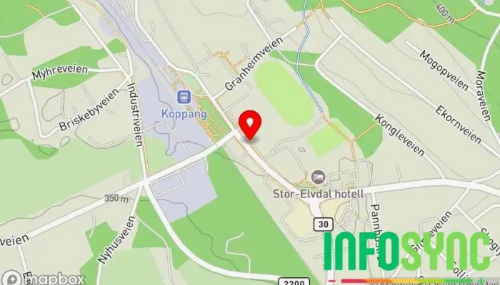 kart over Stor-Elvdal Kommuneskoger KF Skogbruk i Koppang