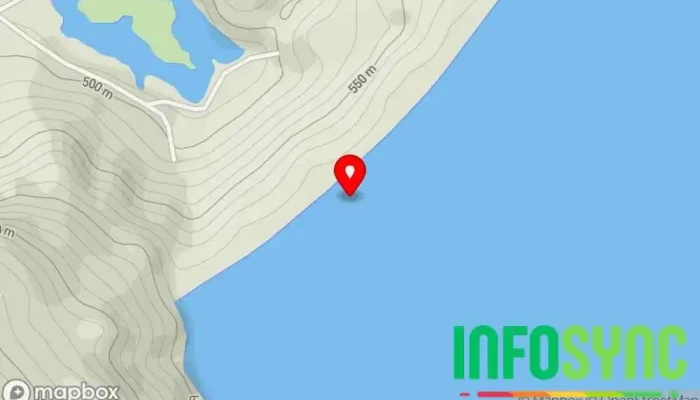 kart over Storglomvassdamm  i Glomfjord
