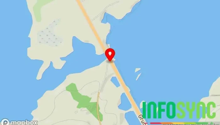 kart over Straumen Bussholdeplass i Leknes