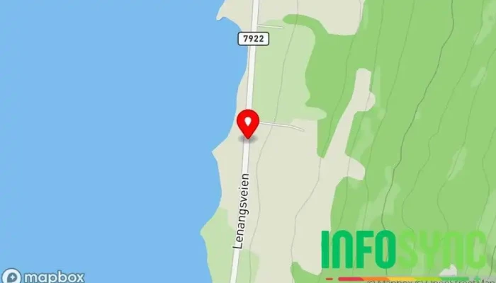 kart over Straumen skole Bussholdeplass i Nord-lenangen