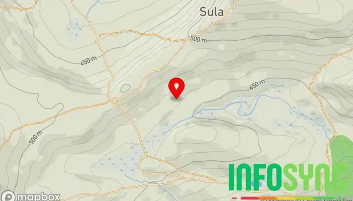 kart over Sula  i Sula