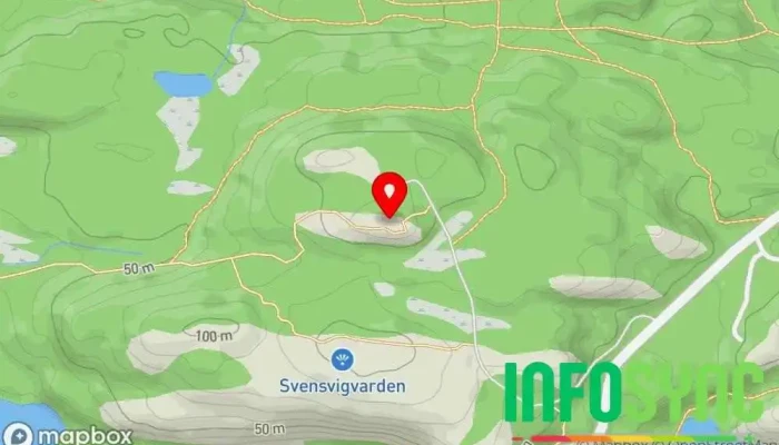 kart over SVENSHEIA Observatorium i Søgne