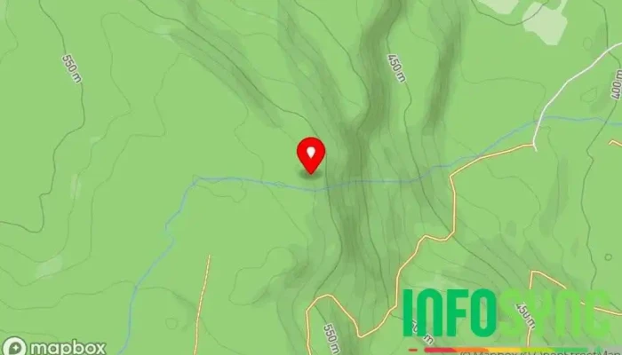 kart over Synet Utsiktspunkt i Leira i Valdres