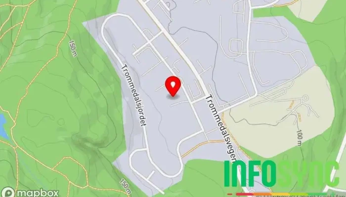 kart over Telemark Områdesikring AS Gjerdeentreprenør, Leverandør av sikkerhetssystemer i Skien
