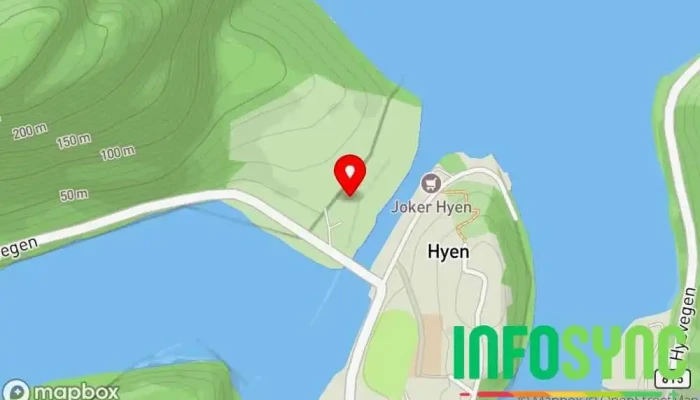 kart over Torleiv Straume as Bygg- og anleggsfirma i Hyen