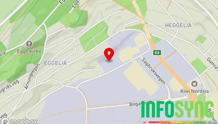 kart over Trøndelag Industriservice As Mekanisk verksted i Steinkjer