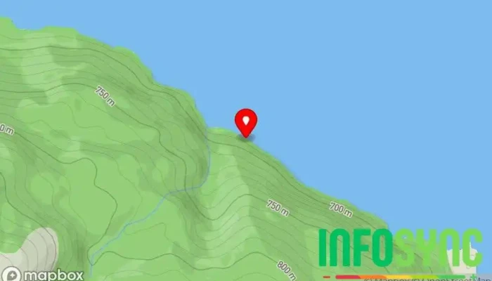 kart over Ukvitstrånda Strand i Fyresdal