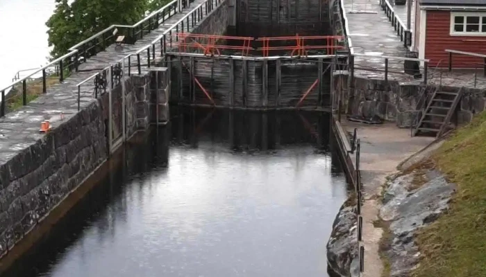 Ulefoss sluser (Telemarkskanalen) - Ulefoss