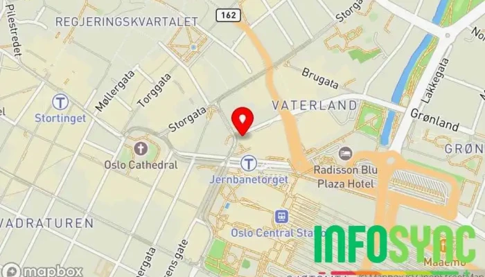 kart over Upheads AS Oslo - IT-selskap i Oslo IT-konsulent, IT-sikkerhetstjeneste, Programvareselskap i Oslo