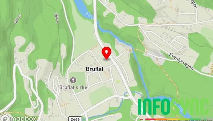 kart over UPS Access Point Frakt- og posttjeneste, Budtjeneste i Etnedal