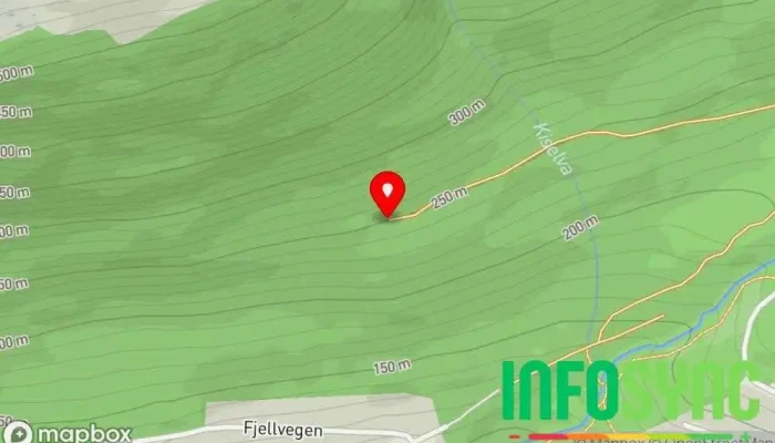 kart over Utsikta Observasjonsdekk i Nordfjordeid