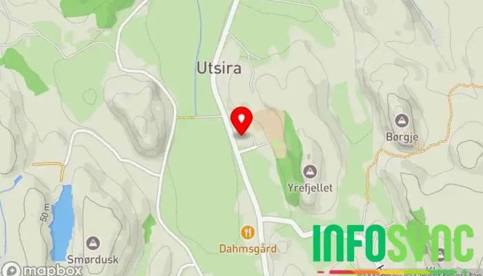 kart over Utsira Kommune Kommunalt kontor i Utsira