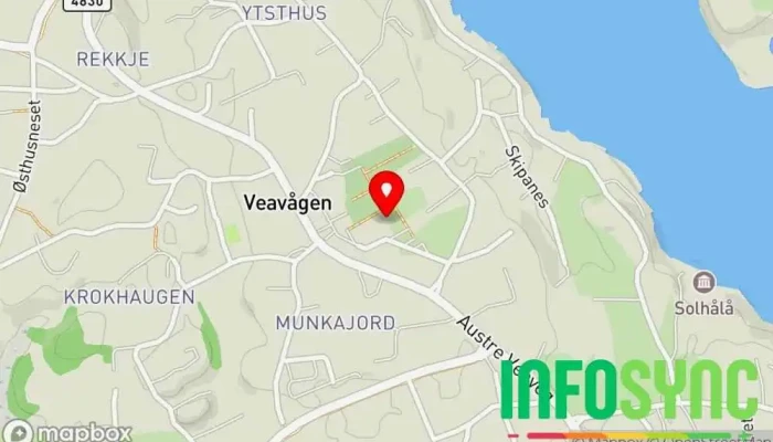 kart over Veavågen Sokn Entreprenør i Veavågen