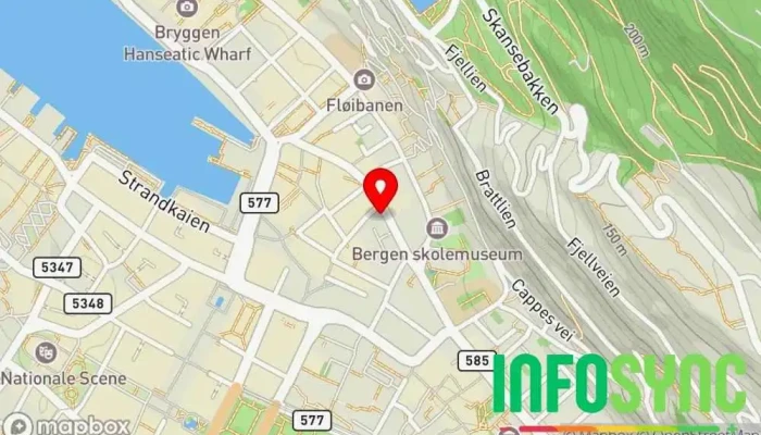 kart over Vestland Innvandrerråd Frivillig organisasjon i Bergen