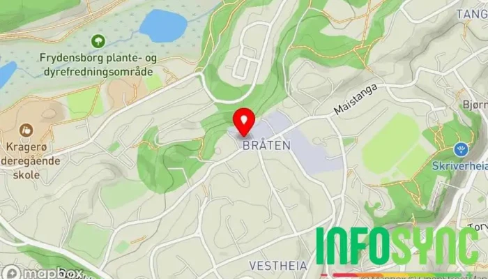 kart over VESTMAR NETT AS Kraftverk, Elektrisitetsverk, Elektriker, Internettleverandør i Kragerø