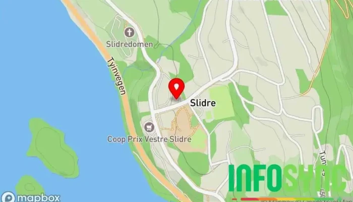 kart over Vestre Slidre fjellstyre  i Slidre