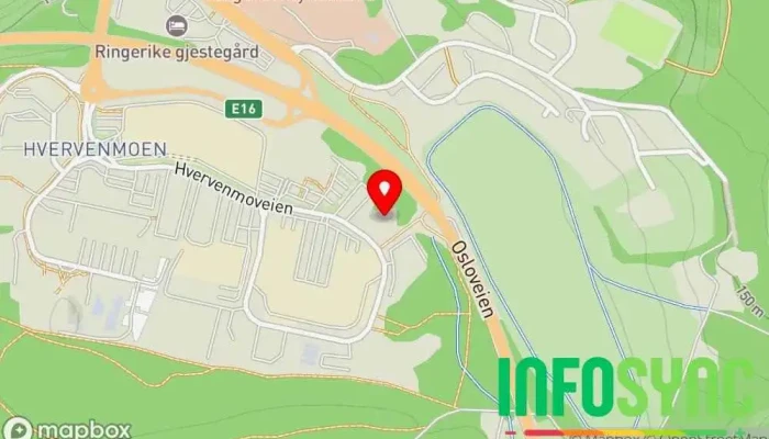 kart over Viken Skog SA Skogbruk, Tømmerentreprenør, Skogsbruk, Treplanting og -pleie i Hønefoss
