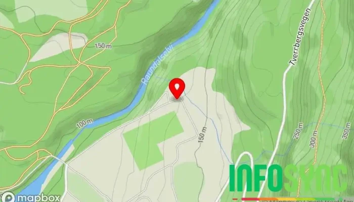 kart over Voss Jeger- og Fiskarlag - Skjerve Elg- og Leirduebane Skytebane i Voss