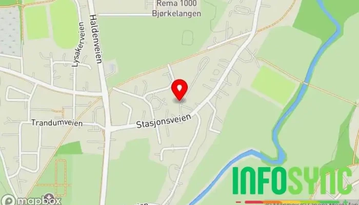 kart over Vy Nettbuss Bussdepot i Bjørkelangen