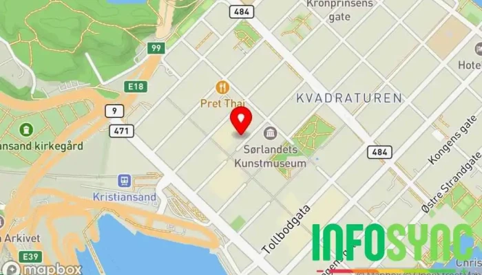 kart over Webstep Sørlandet IT-konsulent i Kristiansand