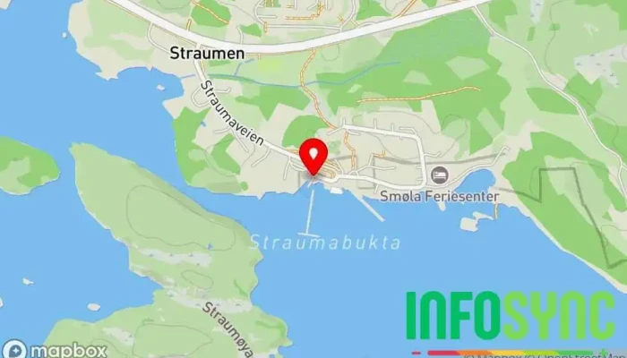 kart over White tailed eagle safari Utsiktspunkt, Turistattraksjon i Straumen